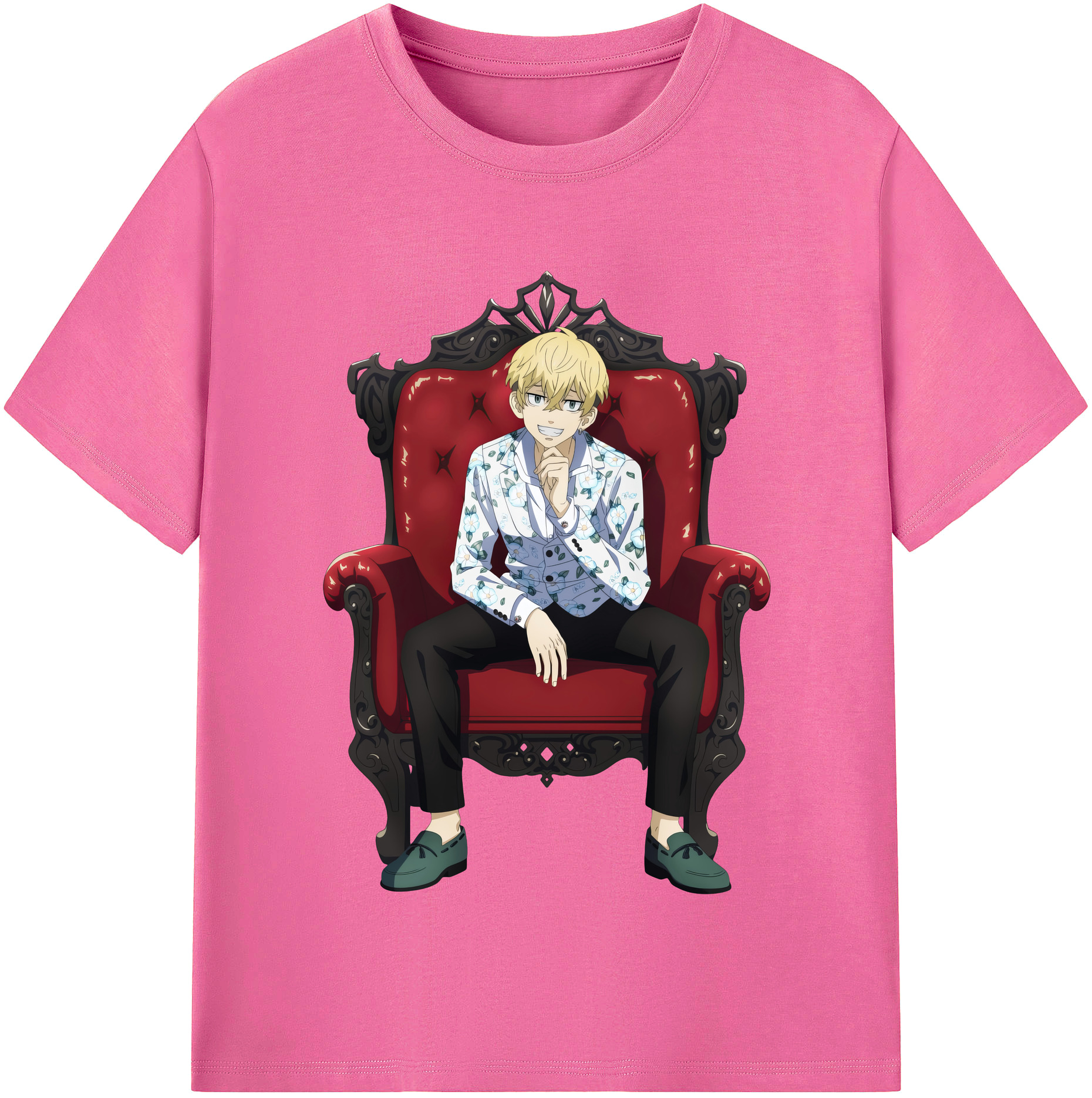 （画像用） 東京リベンジャーズ Tokyo Revengers レディースカジュアルプリントTシャツ（綿100％）